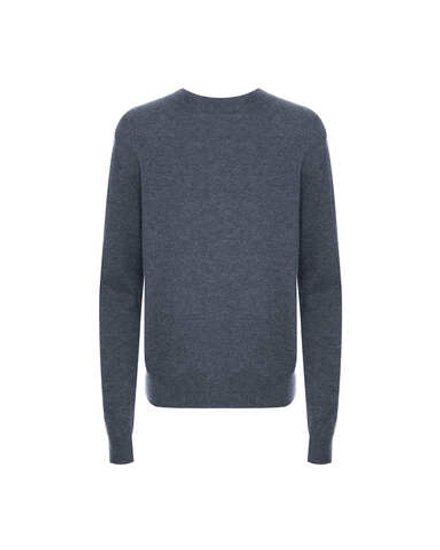 Джемпер из шерсти и кашемира темно-серый