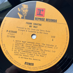 Винтажная виниловая пластинка LP Frank Sinatra My Way (Япония 1973) (Без Оби)
