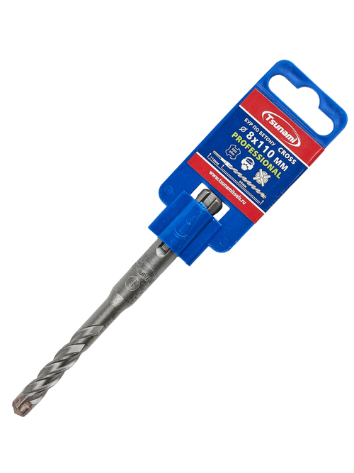 Бур по бетону 8х110/60 Cross SDS-plus PROFESSIONAL TSUNAMI