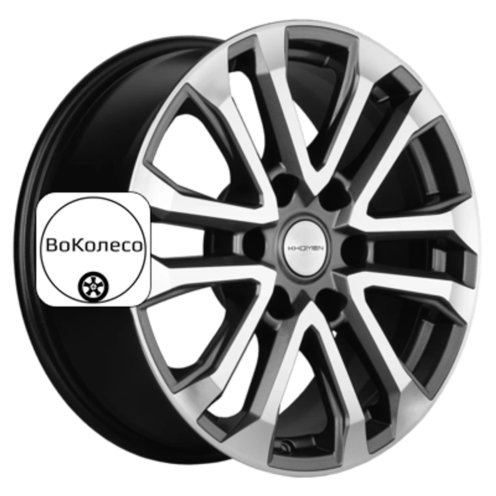 7,5x18/6x139,7 ET25 D106,1 KHW1805 (LC Prado) Gray-FP Khomen Wheels