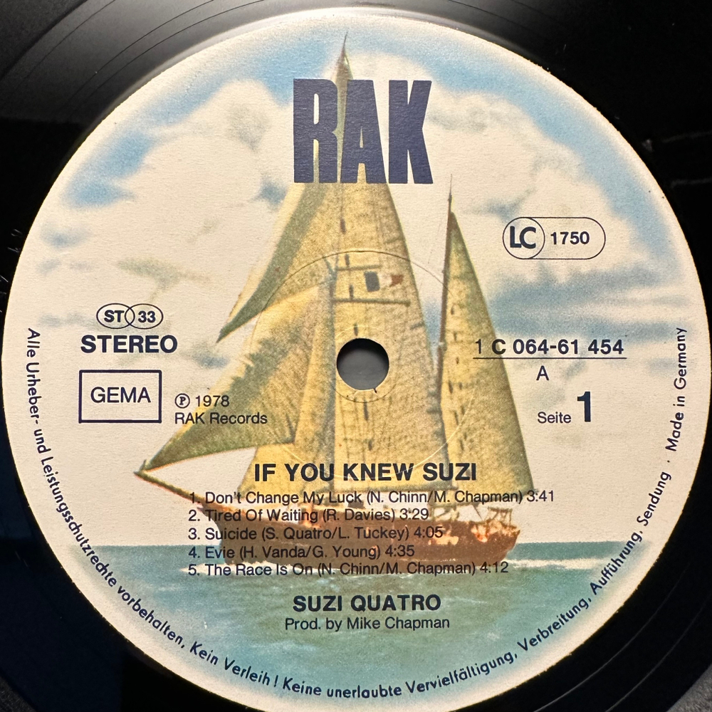 Suzi Quatro - If You Knew Suzi… (Германия 1978г.)