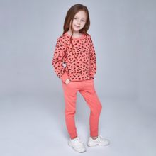 Персиковые брюки для девочки