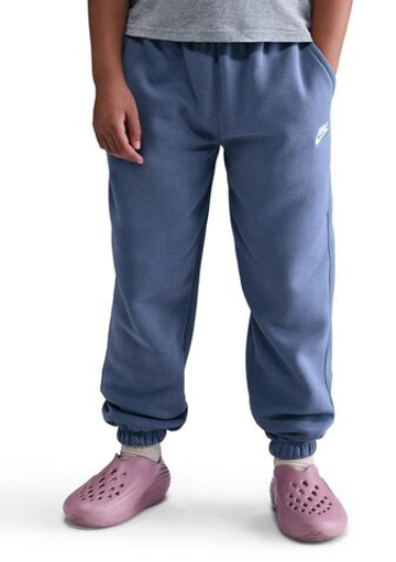 Брюки для девочки теннисные Nike Kids Sportswear Club Fleece Loose - world indigo/world indigo/white