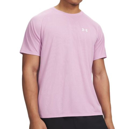 Теннисная футболка Under Armour Tech Textured Short Sleeve - pink