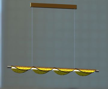 20124MD-120A  AMBER GLASS (1) Люстра NW