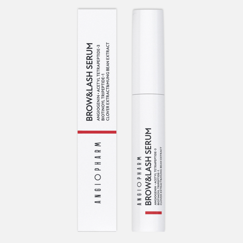 ANGIOPHARM Сыворотка для роста ресниц и бровей (щеточка), 6 мл