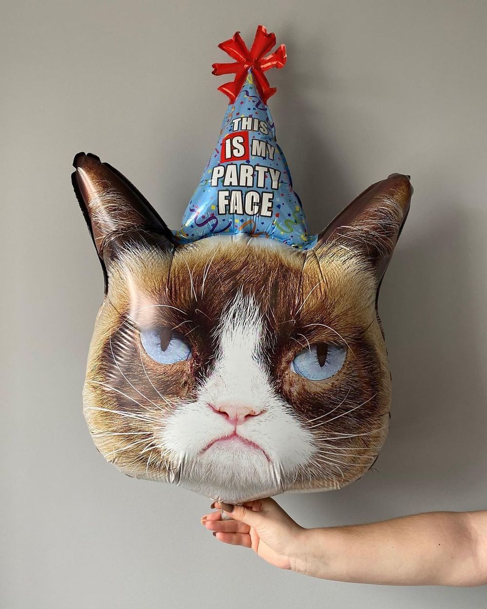 КОТ Шар Унылый кот в колпаке Америка 91 см (сердитый) (БГ-33)  Изображение4