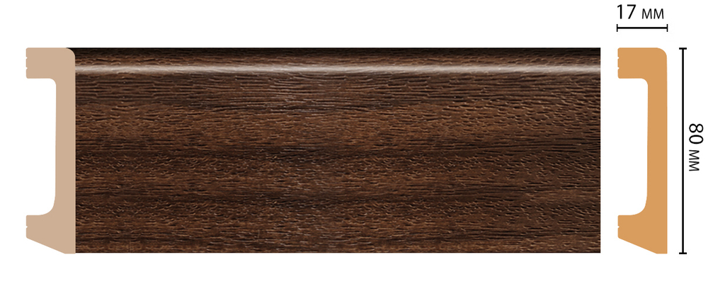 Плинтус DECOMASTER D235-438/20 (80*17*2400 мм)