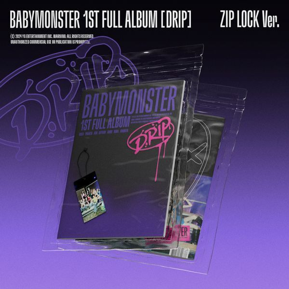 Альбом BABYMONSTER - 'DRIP' 1st Full Album (ZIP LOCK Ver.)