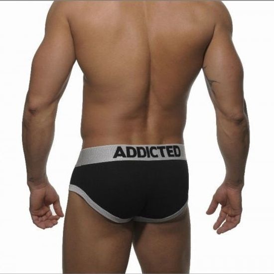 Мужские трусы брифы черные Addicted Black brief