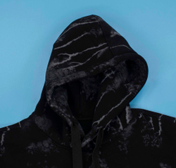 толстовка худи Q звезда теплая флок 4788