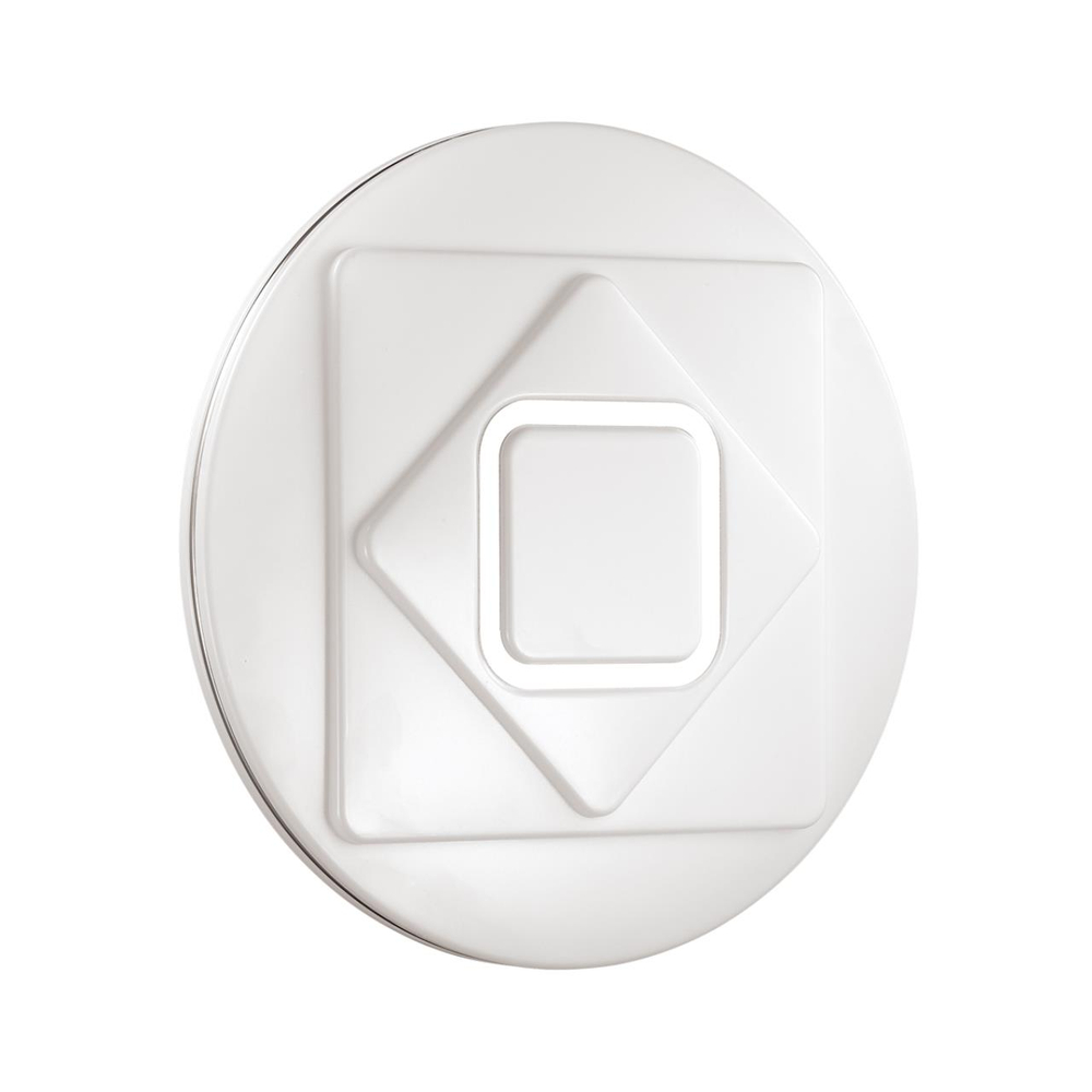 3037/DL COLOR SN 000 Светильник пластик/белый/хром LED 48Вт 3000-6500K D380 IP43 пульт ДУ/RGB/LampSmart COVA