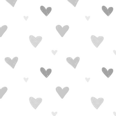 Серые сердечки