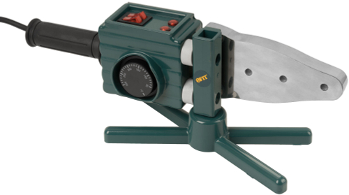 Аппарат сварочный для пластиковых труб 750/1500 Вт, 50-300 °C, диаметры труб 20-63 мм, металл. кейс 80645