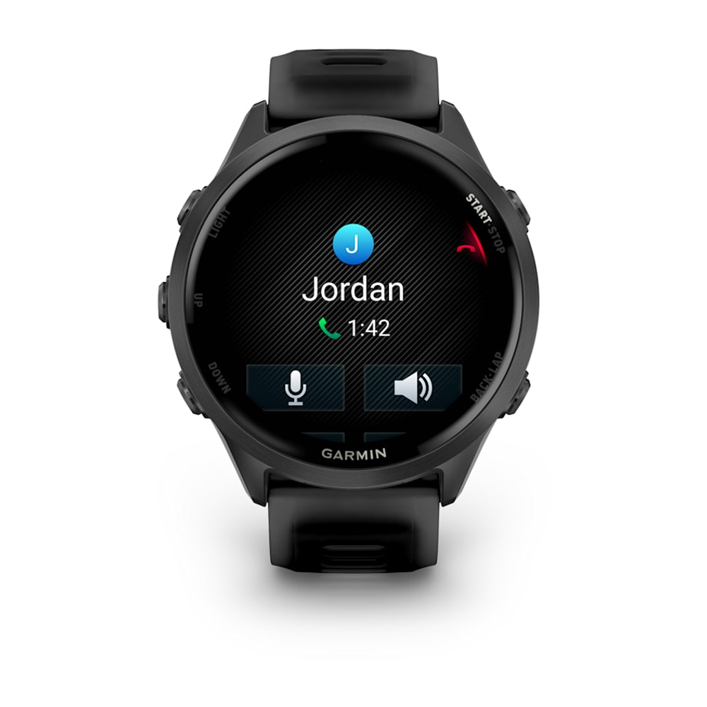 Беговые часы Garmin Forerunner 570 - 47мм, шиферно-серый, алюминиевый безель, черный ремешок