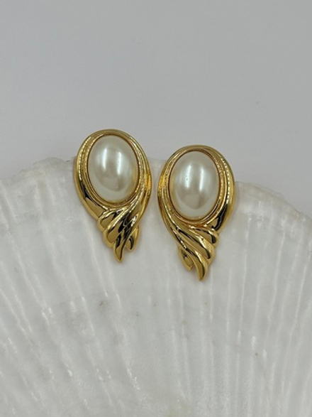 Серьги с «жемчугом» Marvella