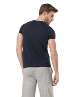 Футболка мужская с V-образным вырезом темно-синий