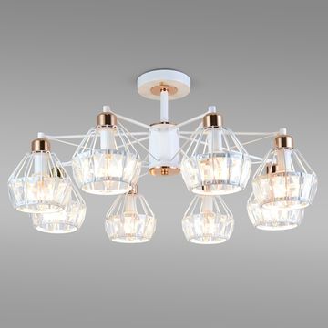 Потолочная люстра с хрусталем 70075/8 белый Lord Eurosvet