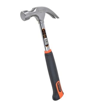 Молоток с гвоздодером 450 гр с трубчатой рукояткой Tactix 221073