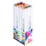 Маркер для скетчинга, двусторонние, Basir, серия "Телесные тона", трёхгранные, 14 мм, спиртовые, 12 шт