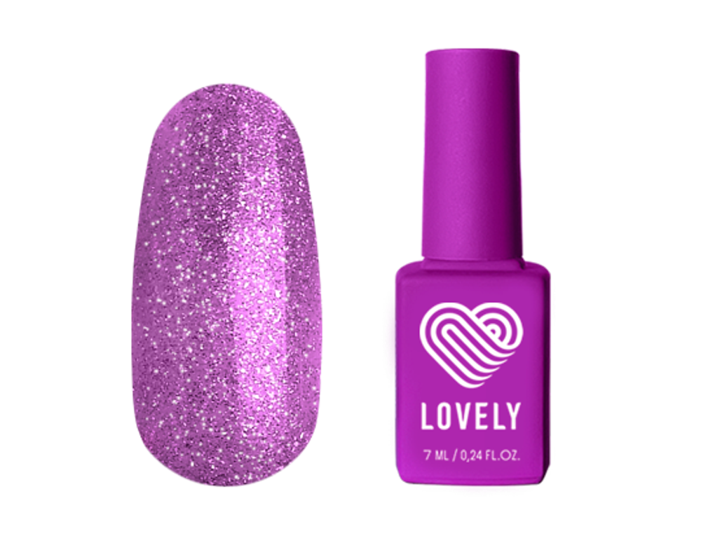 Гель-лак со светоотражающими частицами Lovely, оттенок Mangosteen, 7 ml