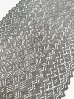 Оренбургский пуховый палантин П2-12040-03 серый