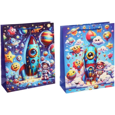 Пакет подарочный «Другая планета» 26*32*10 см