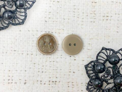 Пуговицы, d 1,8 см, 2 прокола, бежевый