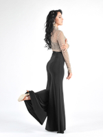 Кроп-топ из сетки для танцев