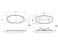 Колодки тормозные диск. передние UNIO BRP-20094