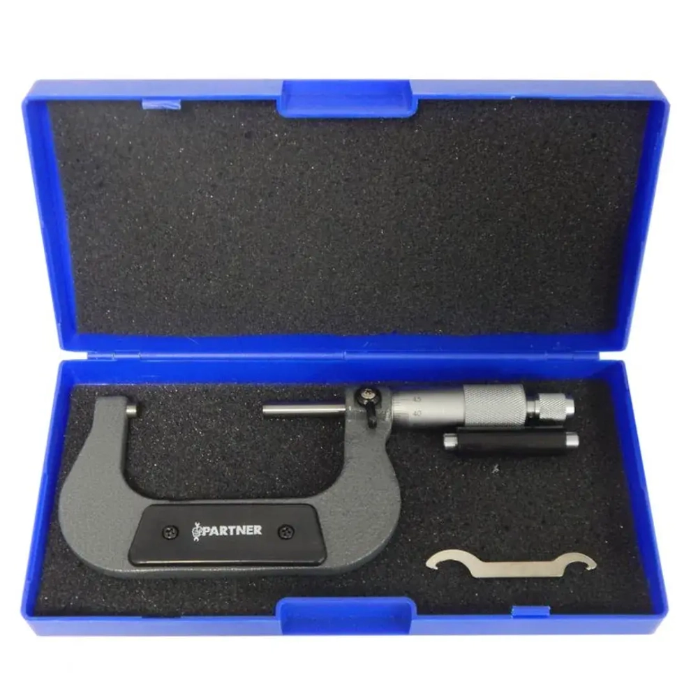 Микрометр (50-75мм, 0.01мм), в пластиковом футляре Partner PA-5096P9075