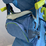 Коляска комбинированная (санки - коляска) «Ника Детям 7-7» джинс синий (арт. НД7-7/1)