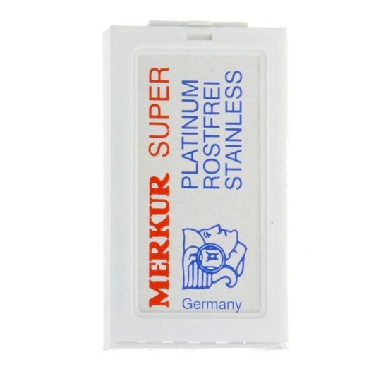 Лезвия Merkur Super Platinum для бритья (10 лезвий в коробочке)
