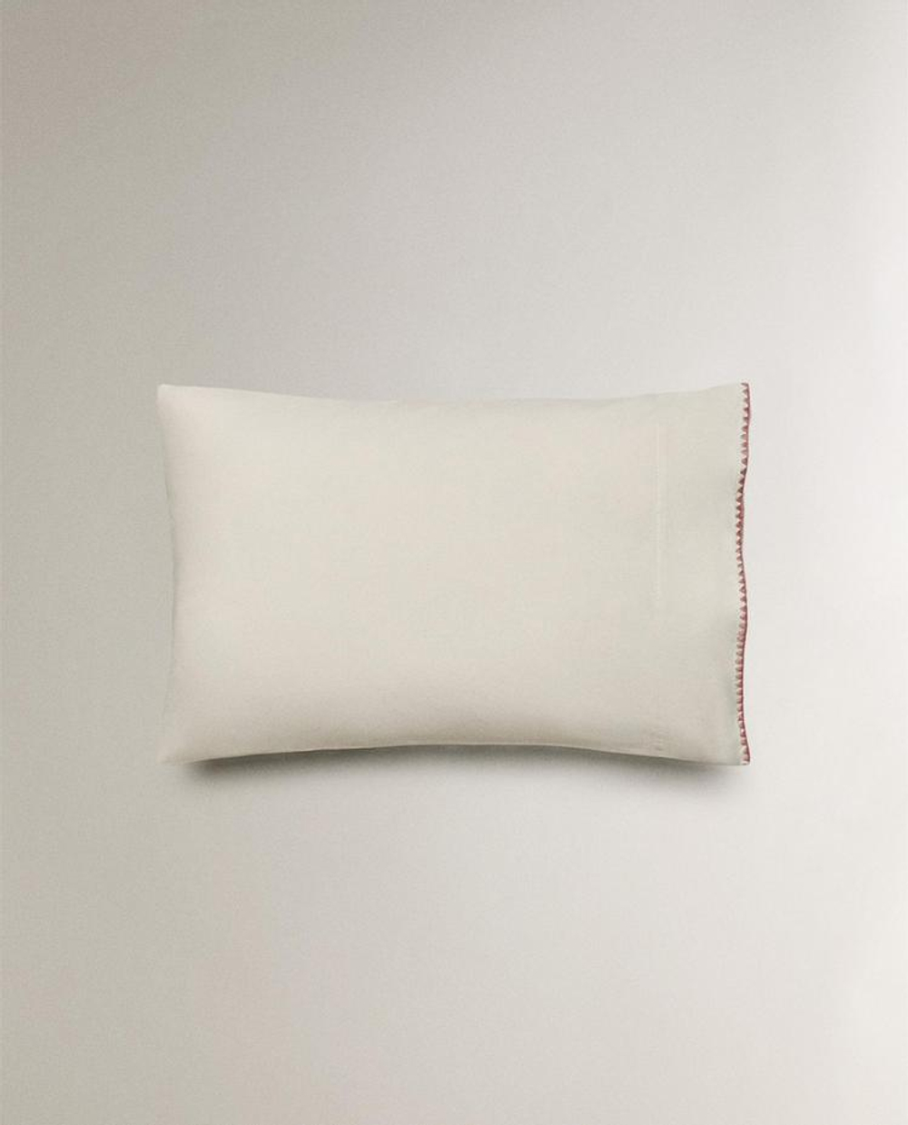 ZARA HOME ДЕТСКАЯ НАВОЛОЧКА С ВЫШИВКОЙ, РОЗОВЫЙ