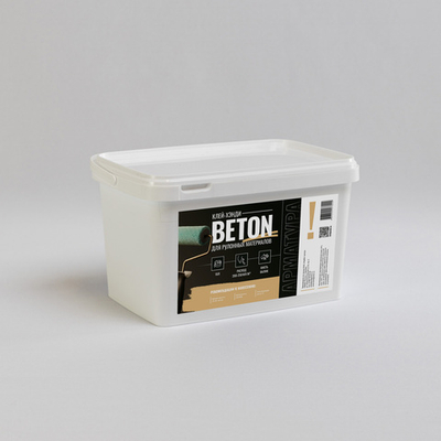 Не пигментированный клей для рулонных материалов всех типов(фрески,панно,стеклохолст,флизелин,обои) Beton-хэнди, 10л