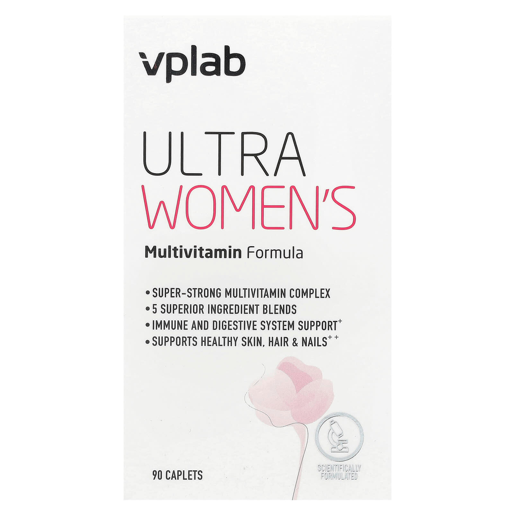 Vplab, Ultra Women’s, мультивитамины для женщин, 90 капсул