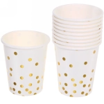 Стакан бумажный 0,2л в наборе 10 шт «Конфетти» белый