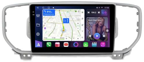 Магнитола для KIA Sportage 4 2016-2018 - FarCar S400-TS18 монитор 9.5" QLED на Android 14, CarPlay, 4G SIM-слот