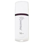 Флеш-диск 16 GB, SMARTBUY Paean, USB 2.0, белый, SB16GBPN-W