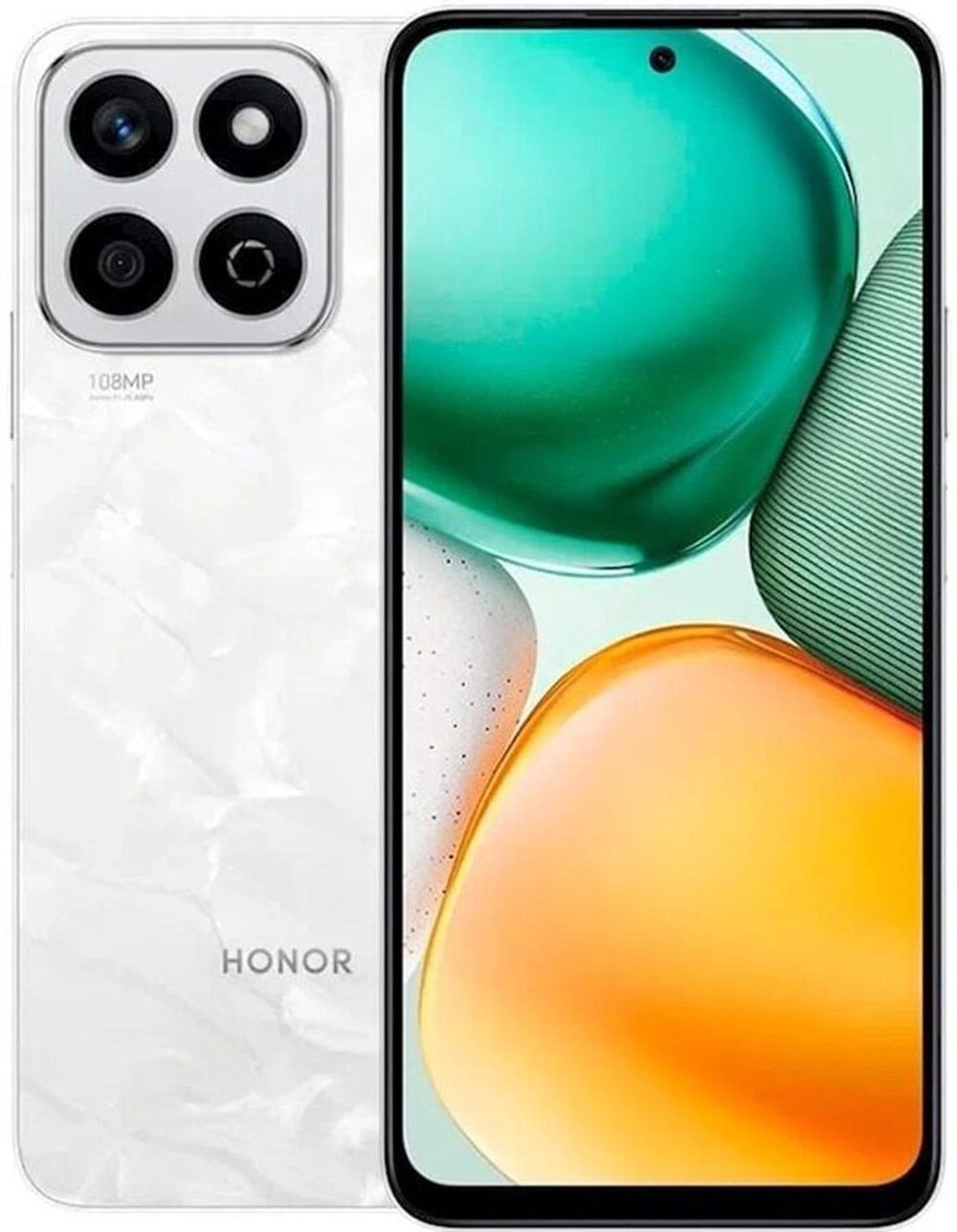 Смартфон HONOR X7c 8/256Gb, Dual nanoSIM, NFC,  РСТ(ЕАС), White ,лунный белый