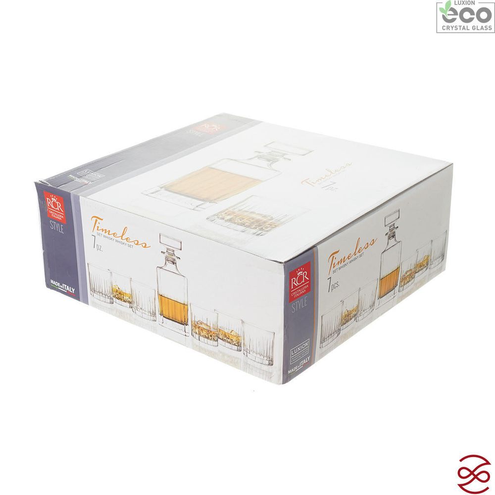 Набор для виски RCR Timeless Style 7 предметов Графин750мл стаканы 360мл