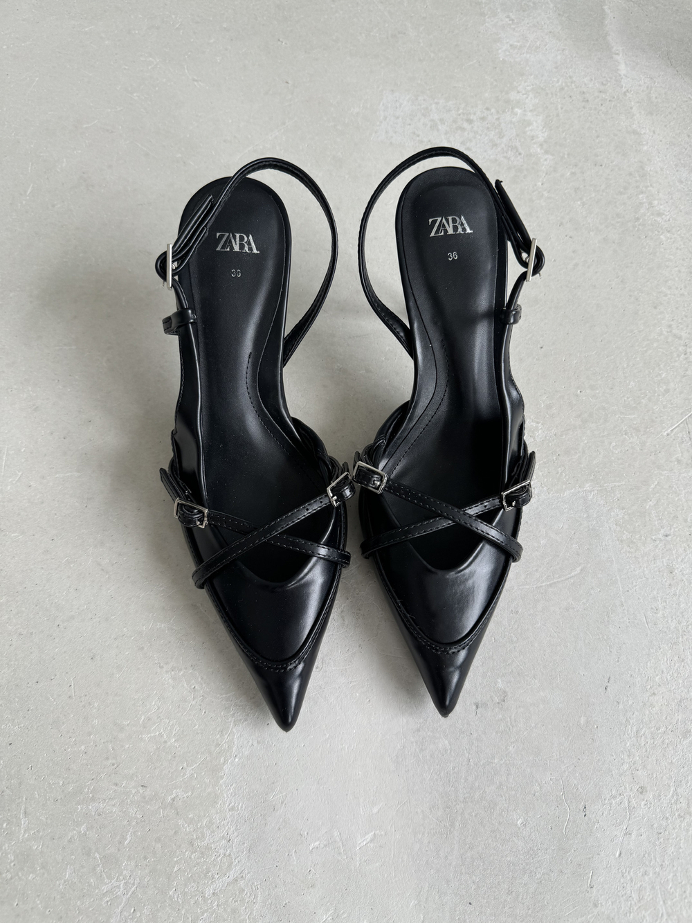 Туфли черные Zara