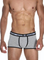 Серые меланжевые мужские трусы-боксеры (Размер: XL) (Цвет: серый)