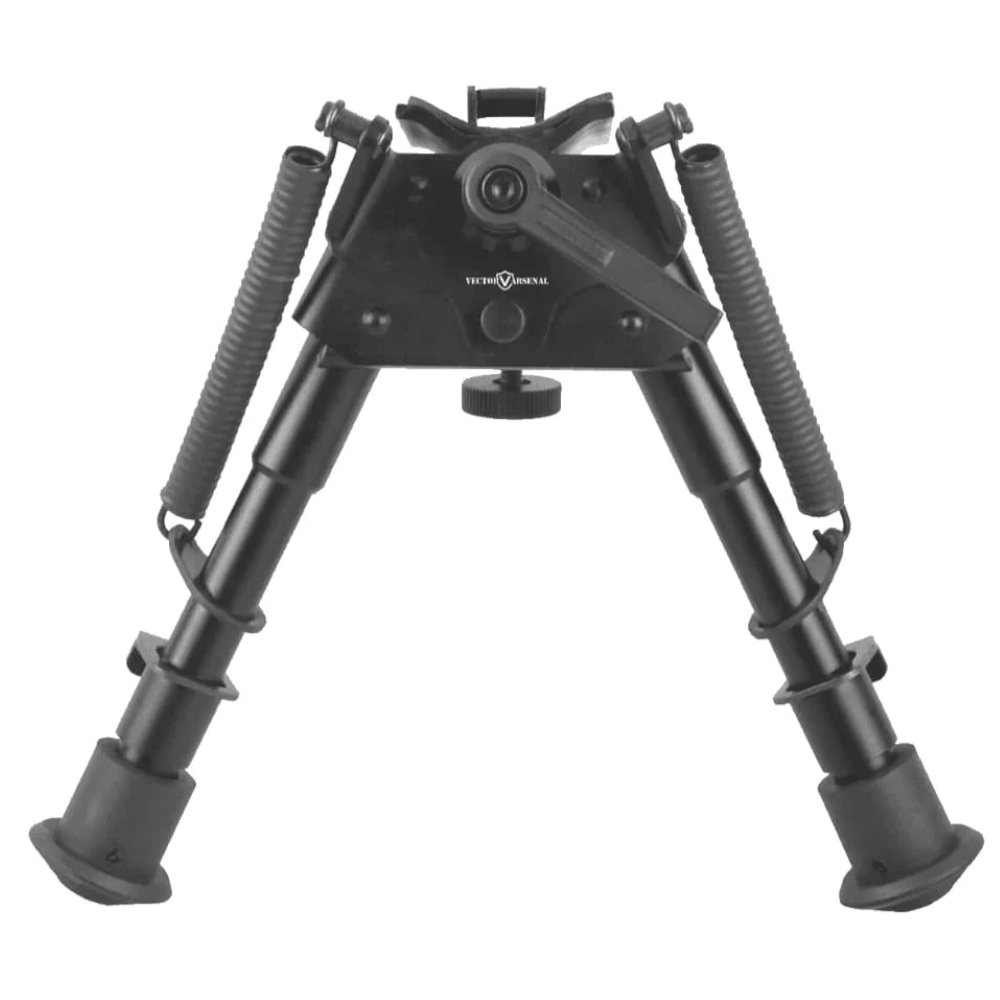 Сошки Vector Optics Defence Carbon, Fiber 6-9" Swivel Bipod, на быстросъемные антабки + адаптер Picatinny (15,5-23 см)