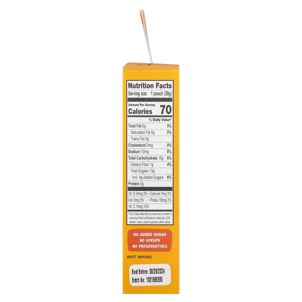 The Froot Thief, Real Fruit Whips, манго, 5 пакетиков по 20 г (0,7 унции)