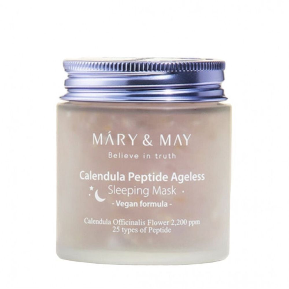 Маска для лица с календулой и пептидами MARY&amp;MAY Calendula Peptide Ageless Sleeping Mask 110 гр