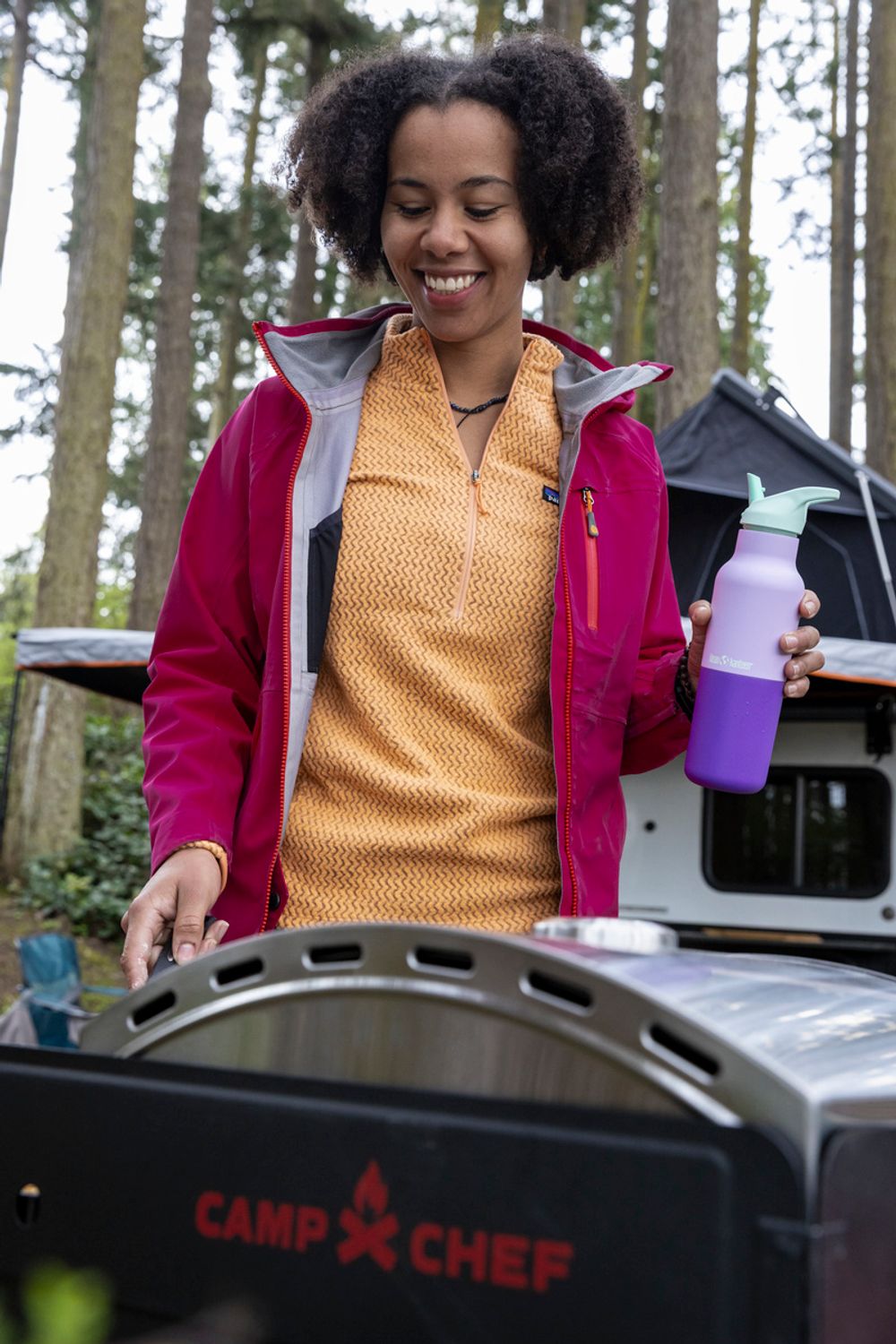 Термобутылка Klean Kanteen Rise Vac Classic Flip Sport 16oz (473 мл) Orchid Kaleidoscope