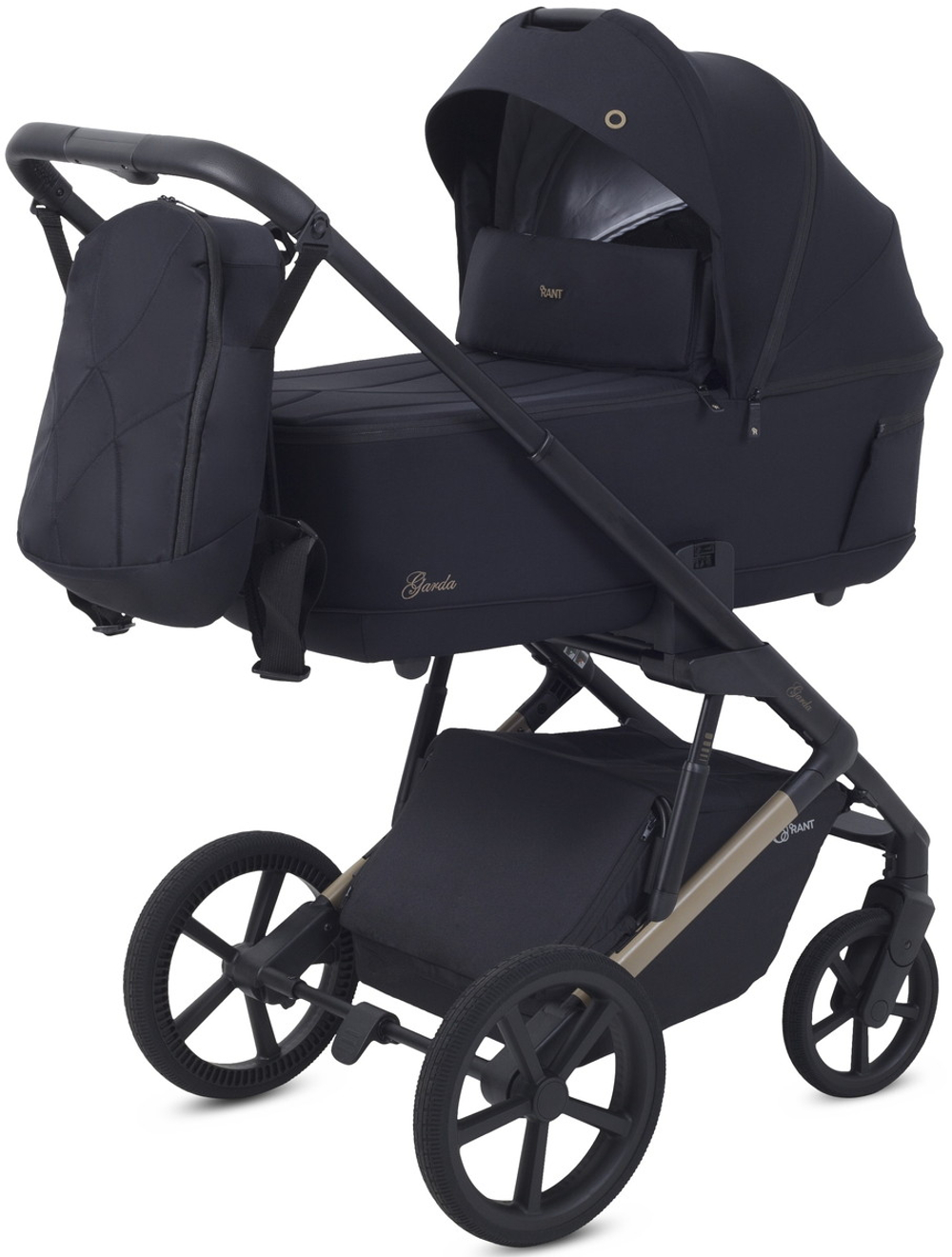 Детская коляска Rant Garda 3 в 1 с автокреслом Evomax Grey Black