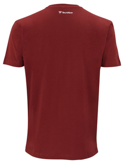 Мужская теннисная футболка Tecnifibre Club Cotton Tee - cardinal