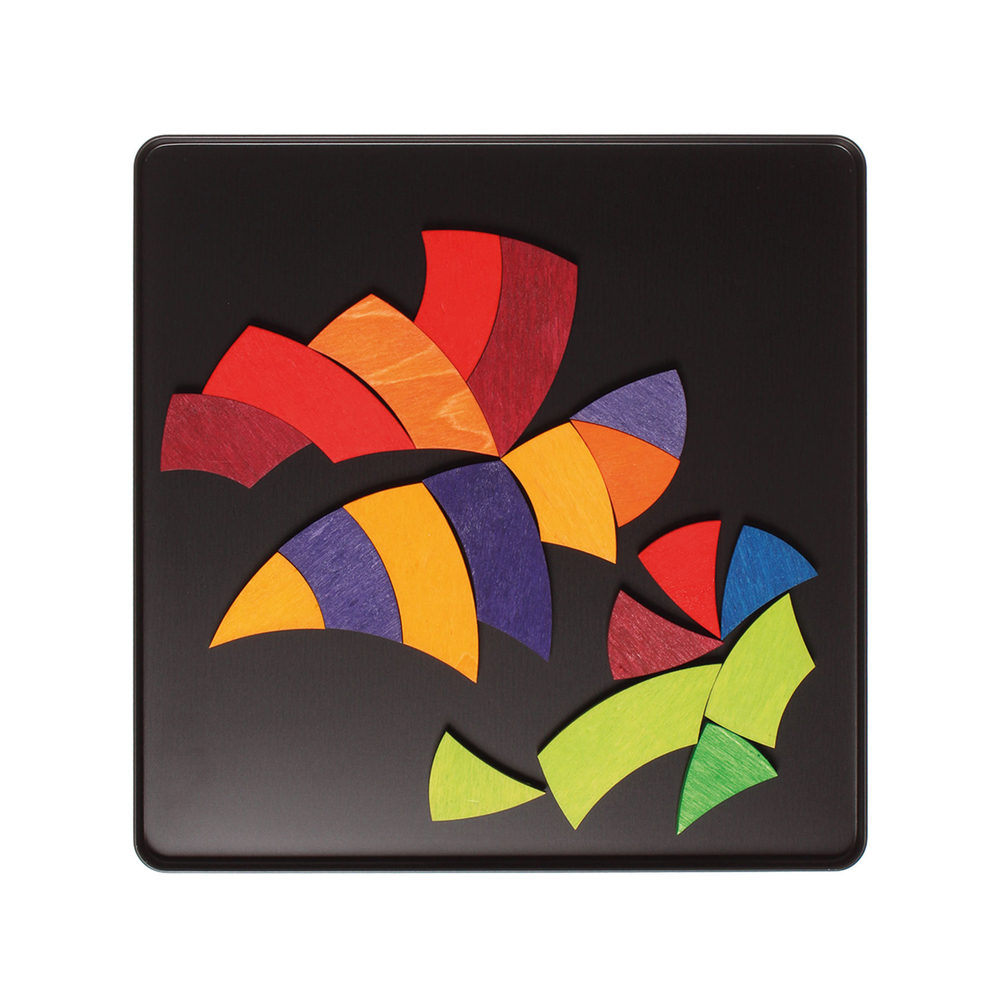 Магнитная деревянная мозаика "Круг Гете",  24 детали